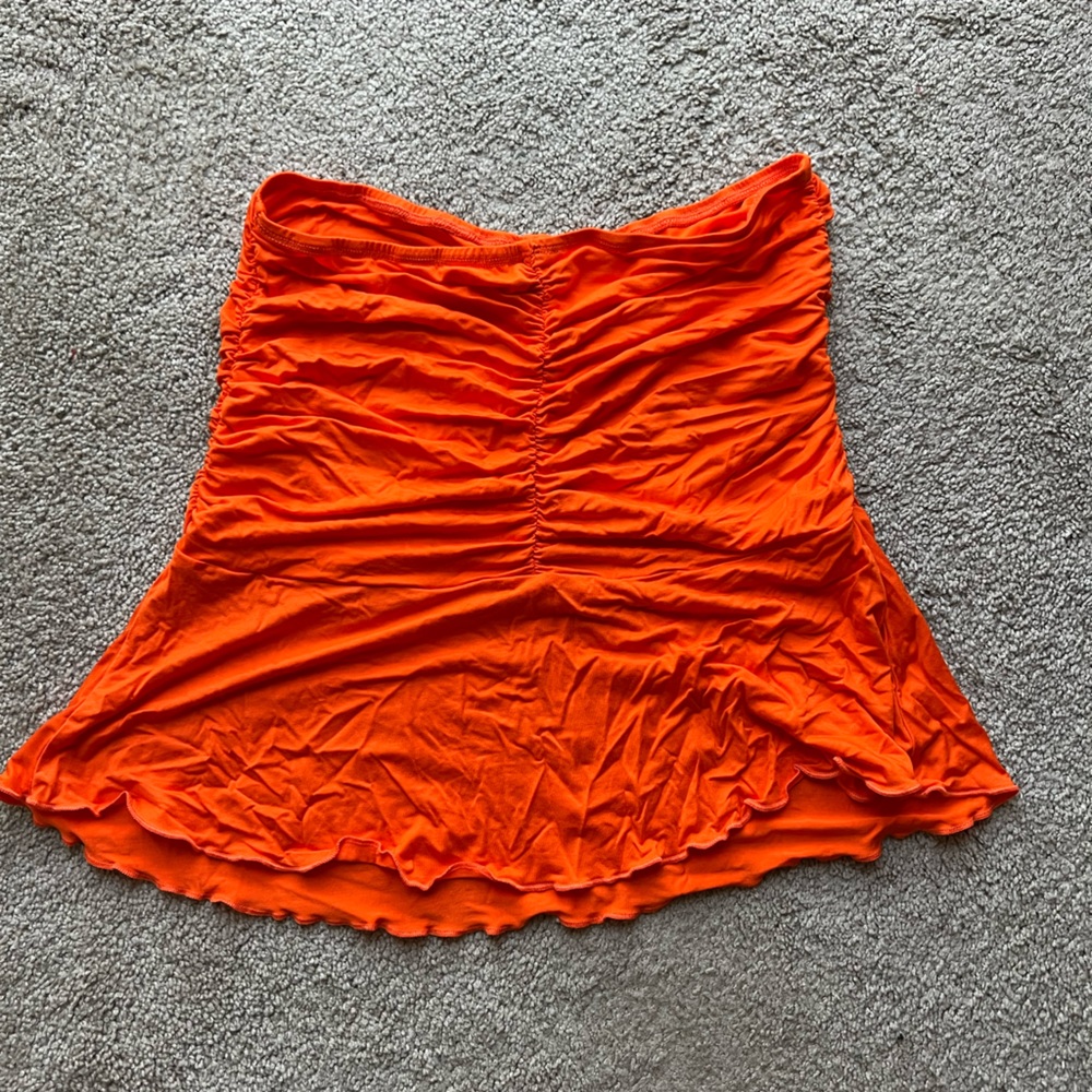 orange cinch skirt